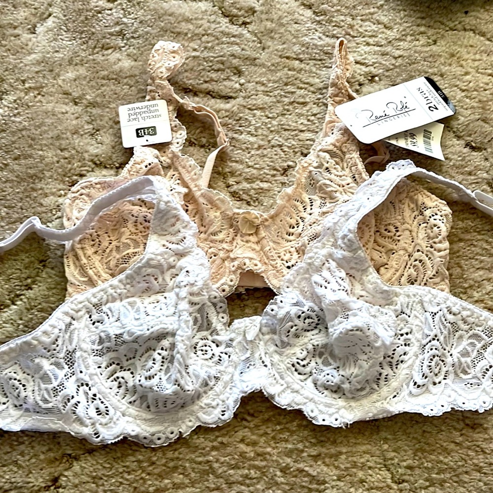 Rene Rofe brand lace style bras. New with tags. Purchased at TJ maxx.